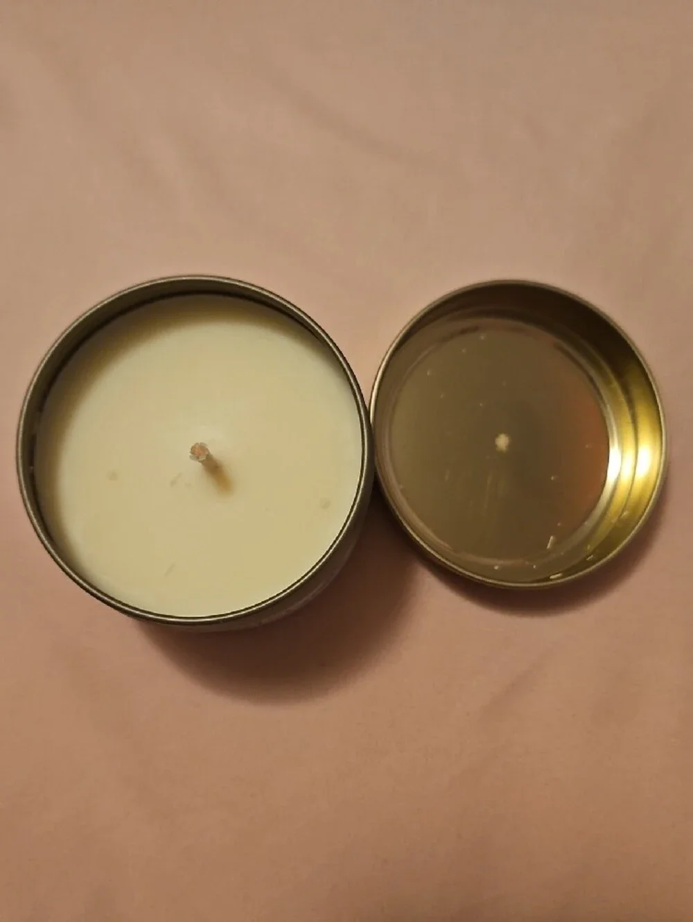 Lavender Scented Tin Candle - Gold